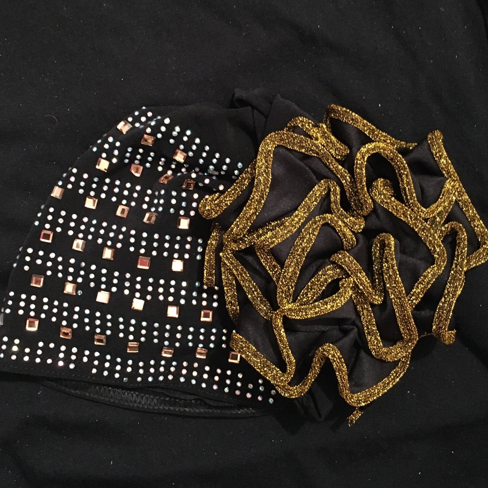NWOT 11 SET B-BEAUTIFUL ROSE EMBELLISHED HEAD CAPS